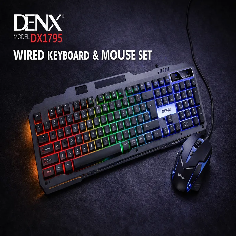 مجموعة كيبورد وماوس لاسلكي DENX DX1795