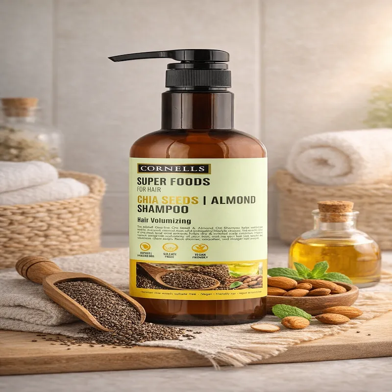 شامبو بذور الشيا وزيت اللوز  بالمكونات الطبيعية