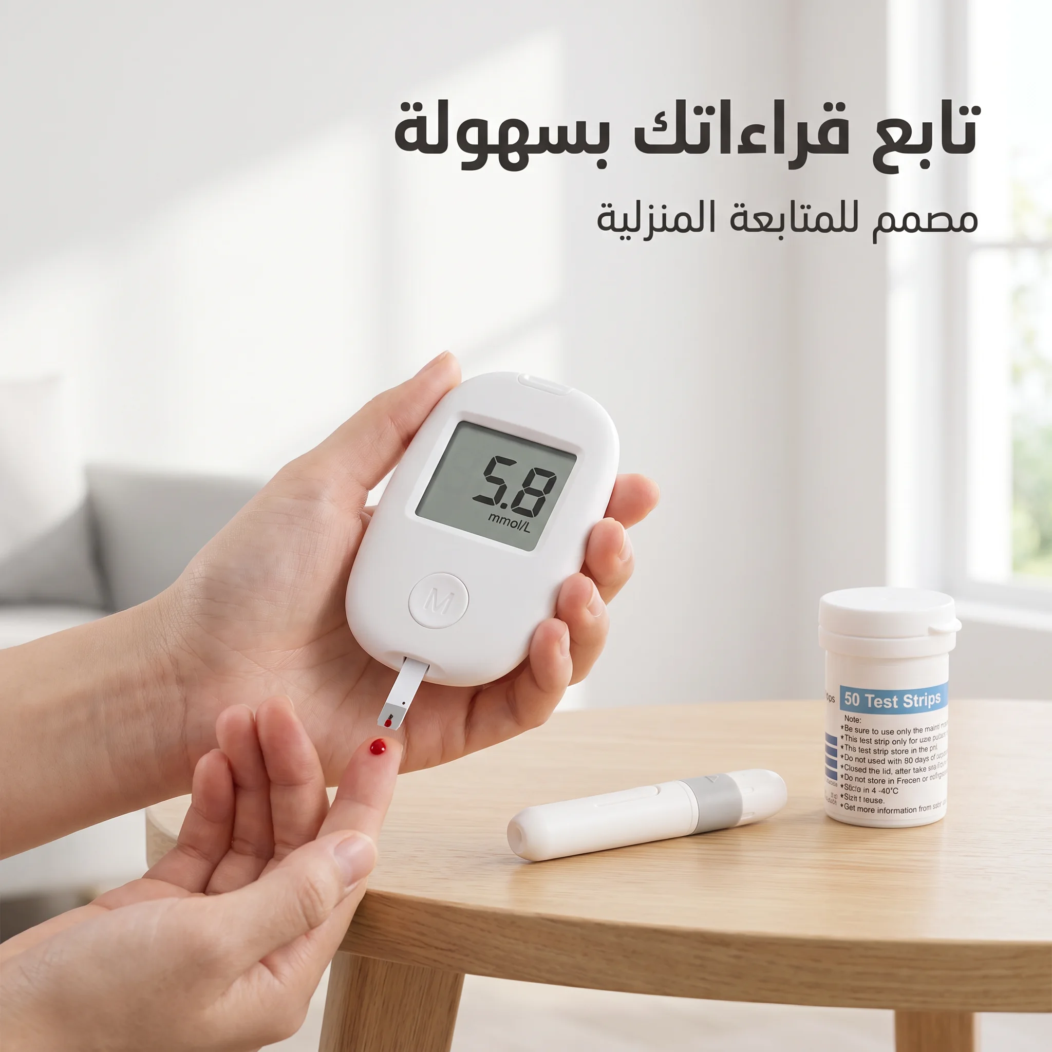 جهاز قياس السكر الذكي بدقة عالية