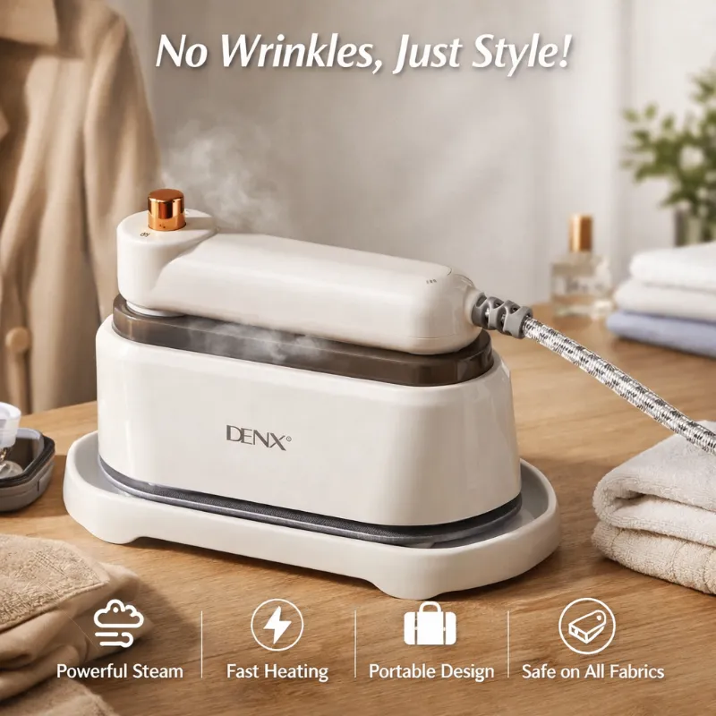 مكواة بخار محمولة DENX مع قاعدة