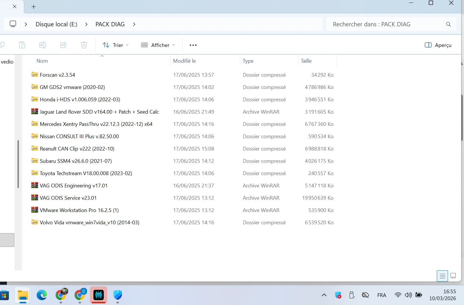 Pack software ECU