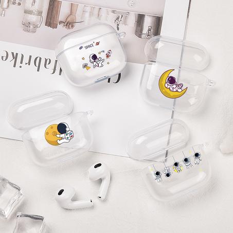 Étui transparent pour AirPods Astronomie - Compatible avec Apple AirPods 2 et 1