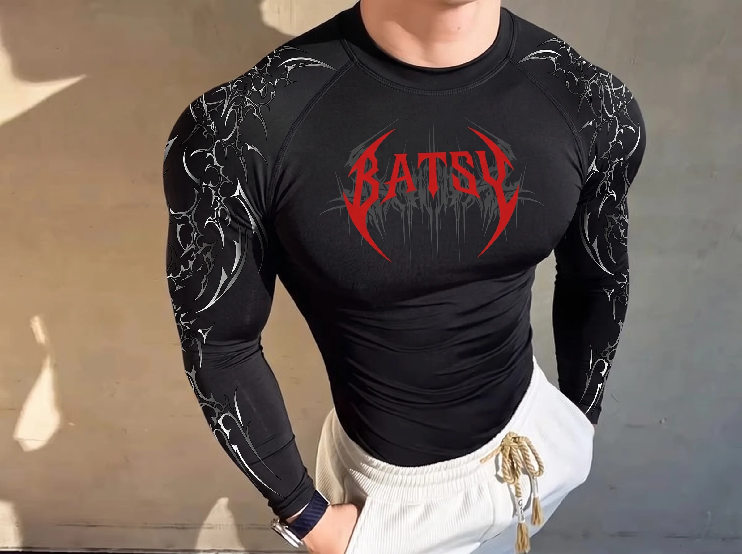 compression long sleeve tribal
