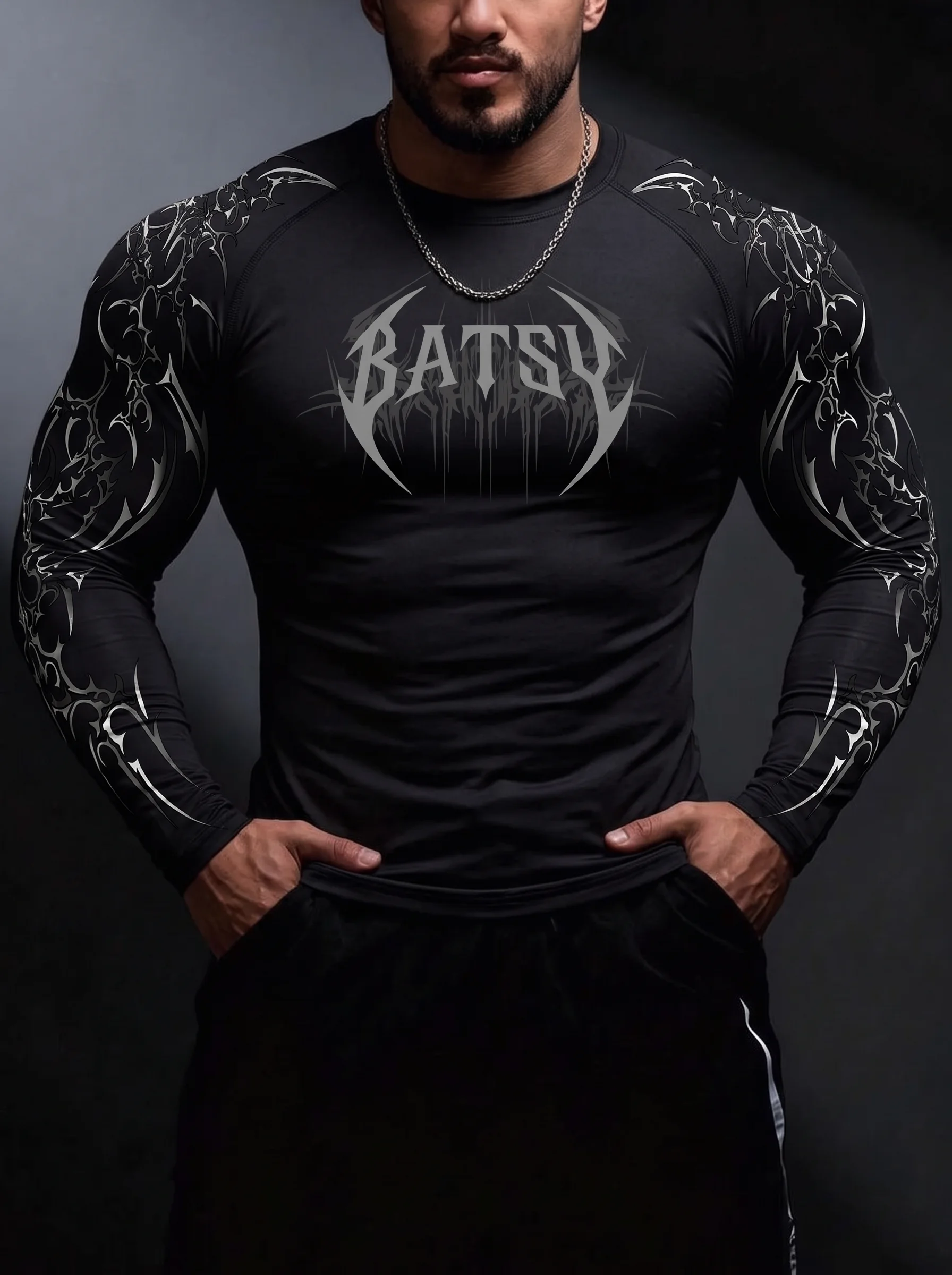compression long sleeve tribal