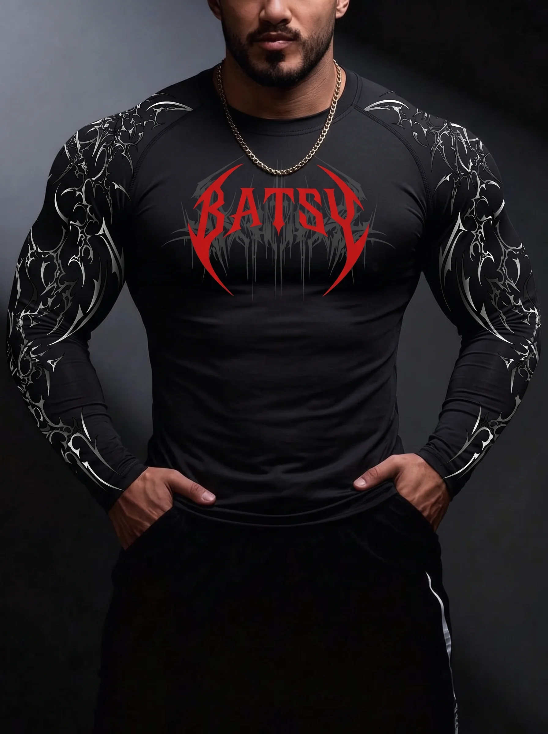compression long sleeve tribal