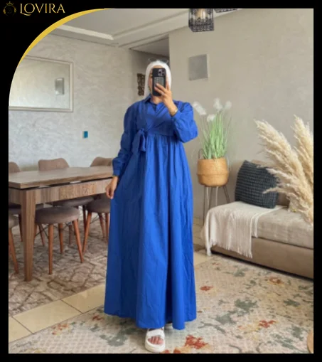 Robe en poplin