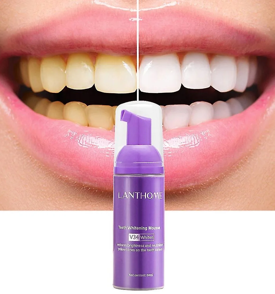 رغوة تبييض الأسنان