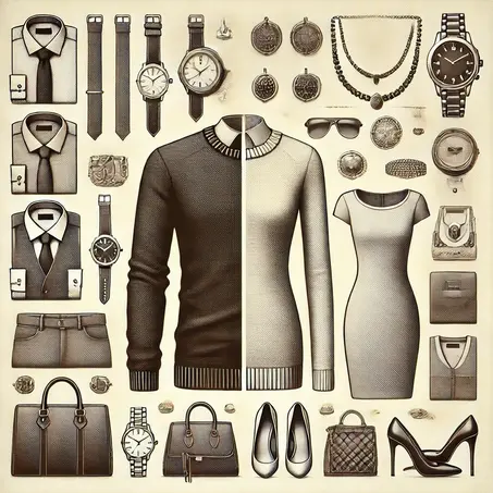 مجوهرات والأكسسوارات و الملابس للرجال والنساء