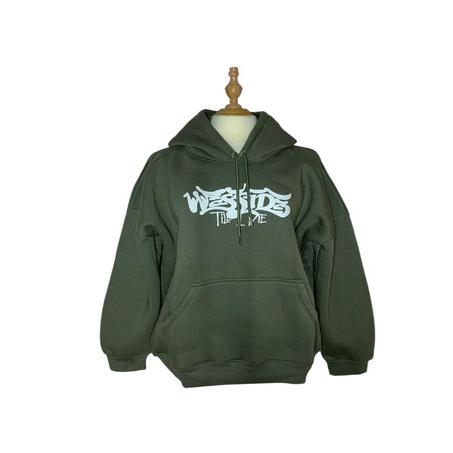 Sweat-Shirt Tupac OVERSIZE à Capuche  – Doublé Thermique avec Poche Kangourou, Cordon de Serrage et Image Cousue à la Main