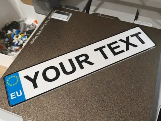 Custom Car Identity Plaque