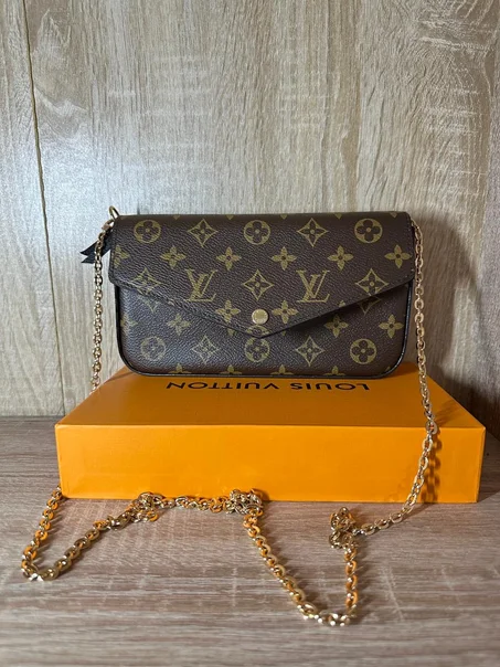 SAC LV 3 PCS FEMMES MARRON/NOIR