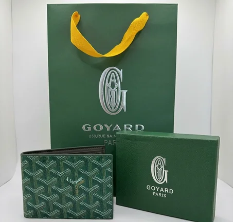 PORTE MONNAIE HOMMES GOYARD VERT AVEC SACHET