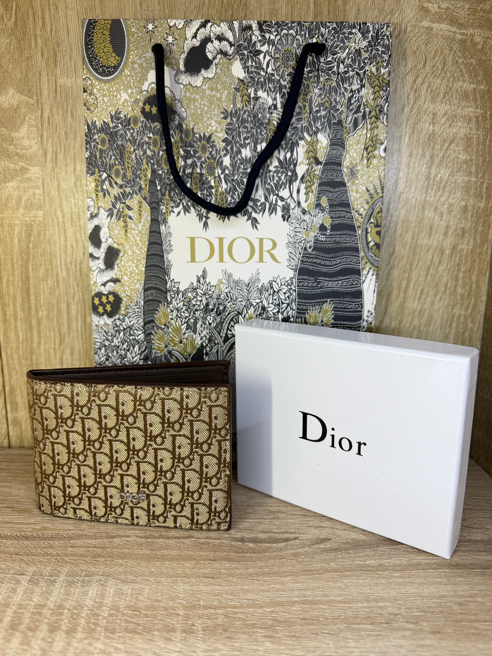 PORTE MONNAIE DIOR HOMMES 3 AVEC SACHET