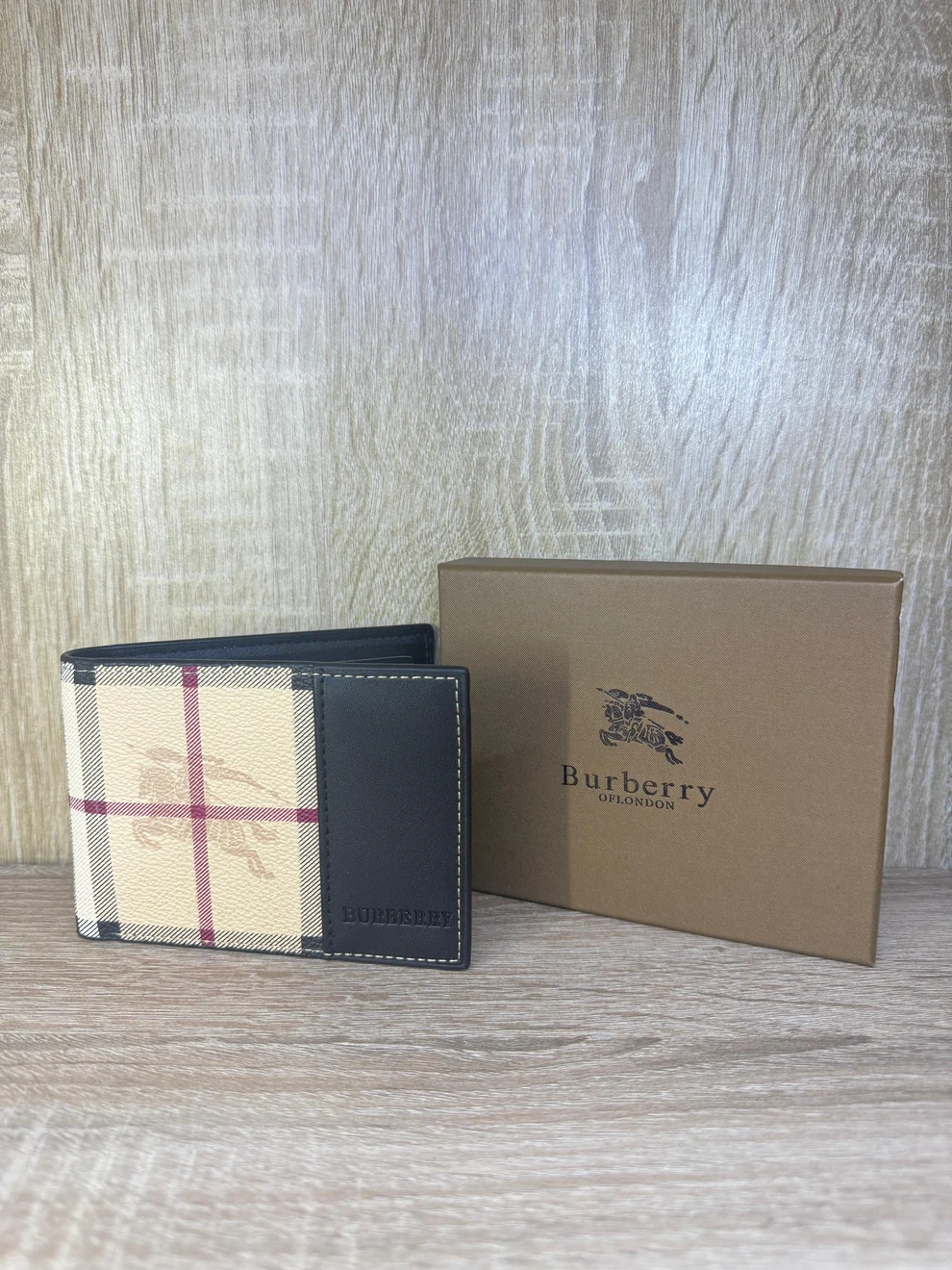 PORTE MONNAIE BURBERRY BEIGE HOMMES