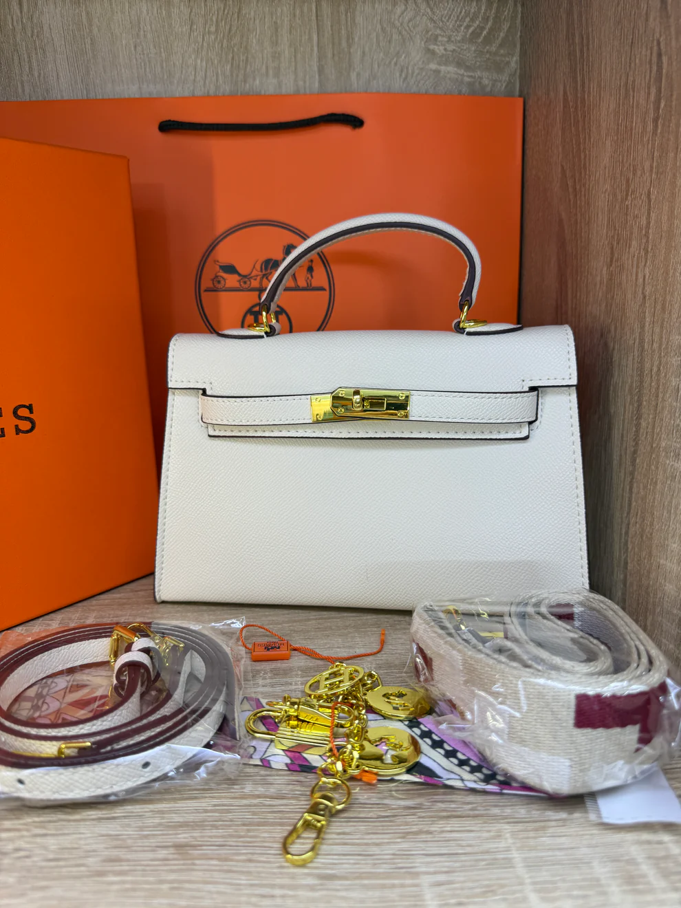 SAC HERMES FEMMES BEIGE AVEC BOITE