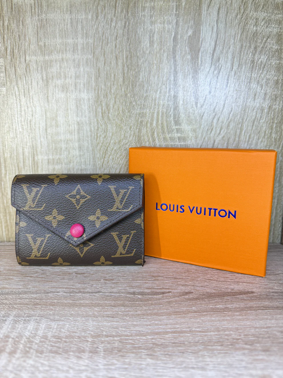 PORTE MONNAIE FEMMES LV ROSE FUSHIA