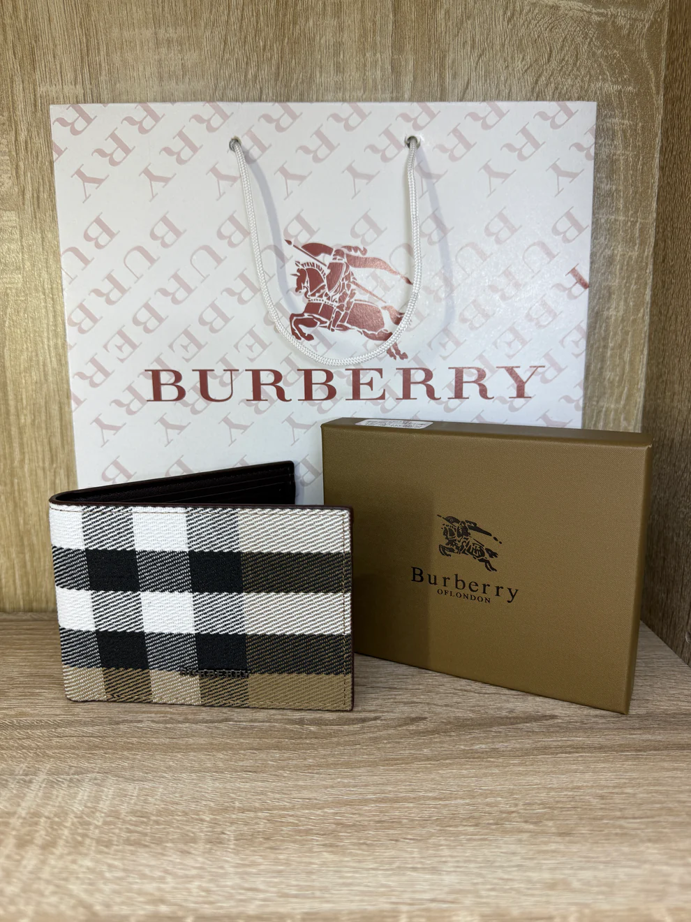 PORTE MONNAIE BURBERRY HOMMES 1 AVEC SACHET