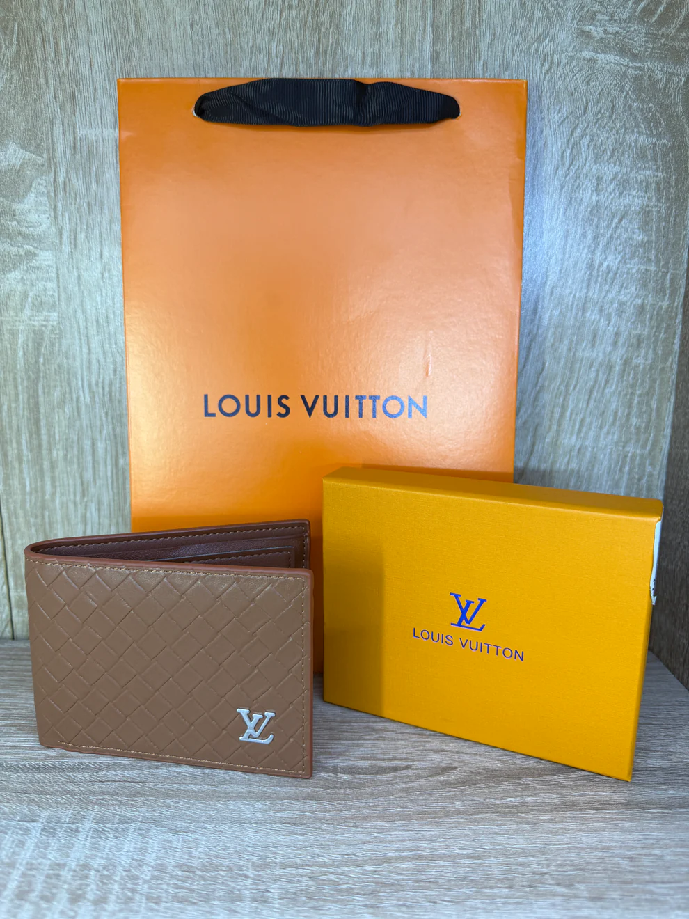 PORTE MONNAIE LV MARRON HOMMES AVEC SACHET