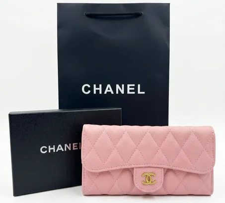 PORTE FEUILLE CHANEL FEMMES ROSE BB AVEC SACHET