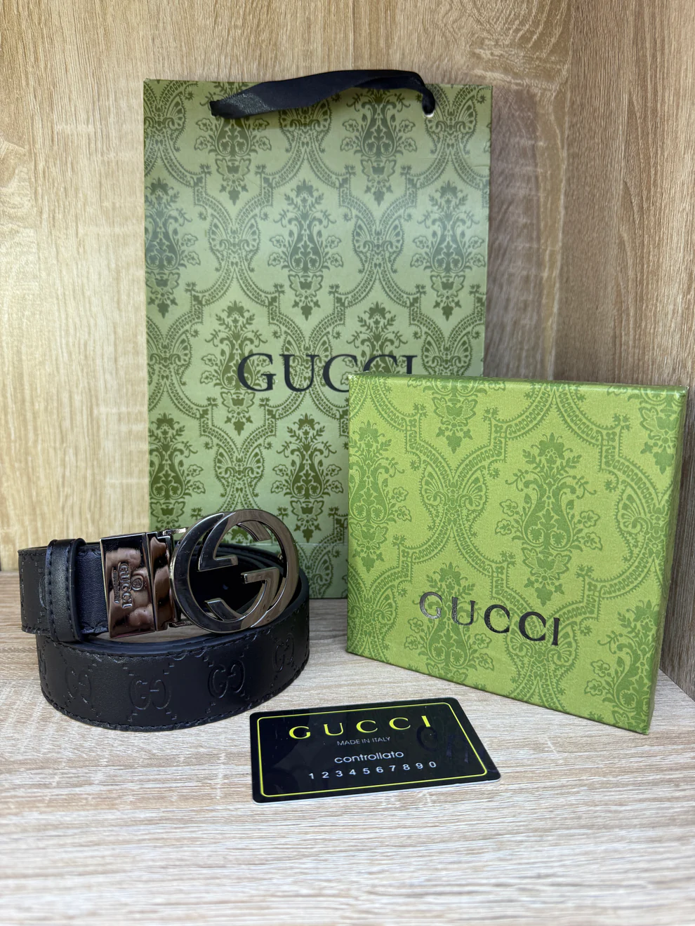 CEINTURE GUCCI HOMMES AVEC SACHET