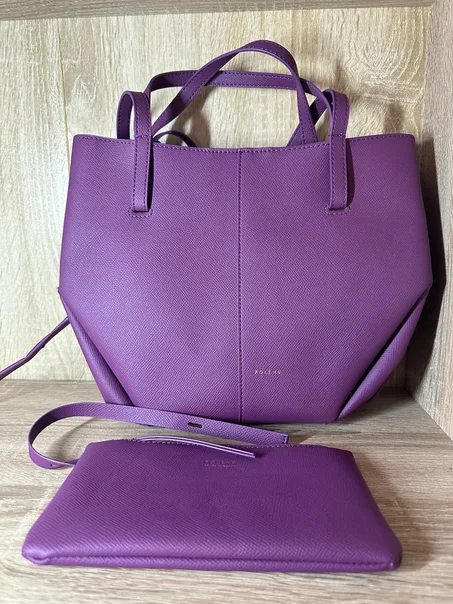 SAC POLENE TAILLE M MAUVE
