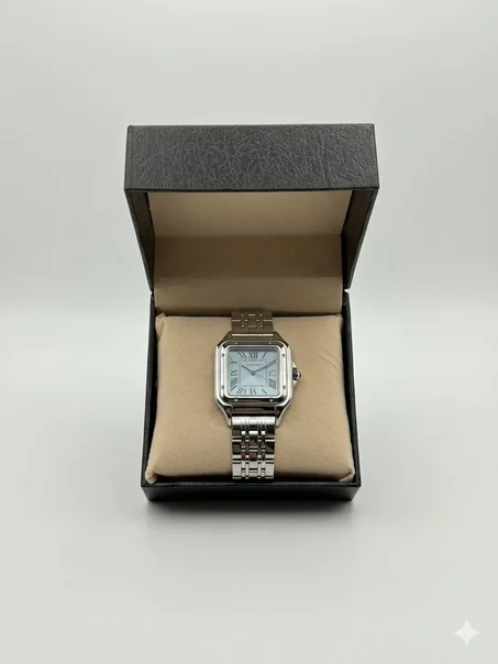 CARTIER SANTOS HOMMES BLEU CIEL BOITE SIMPLE