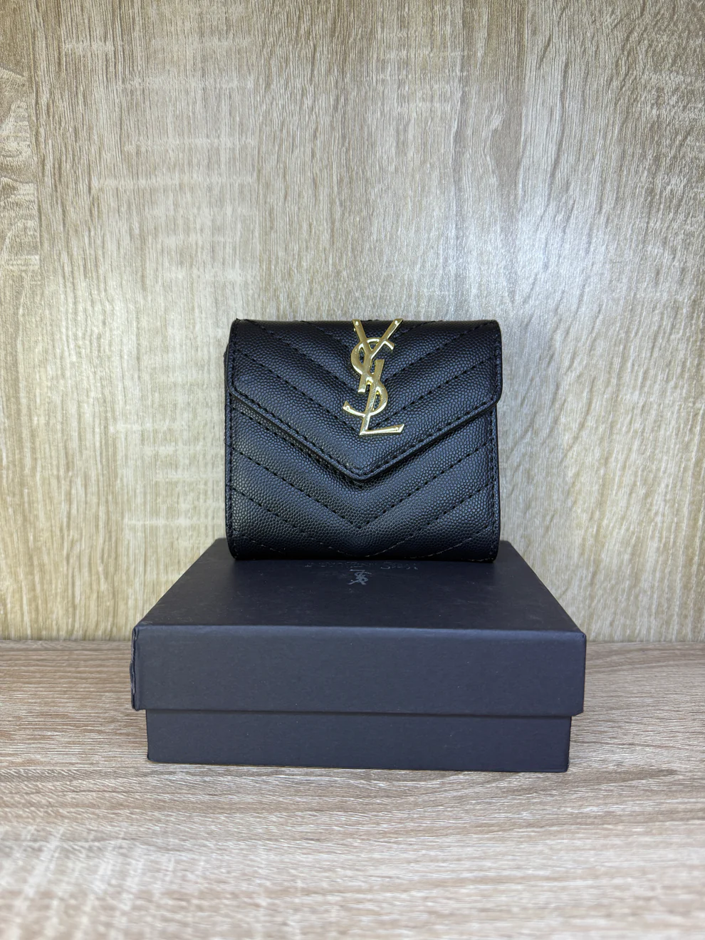 PORTE MONNAIE YSL NOIR FEMMES
