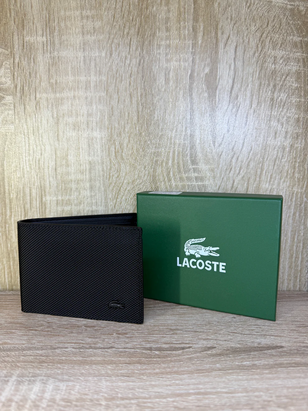 PORTE MONNAIE LACOSTE NOIR HOMMES