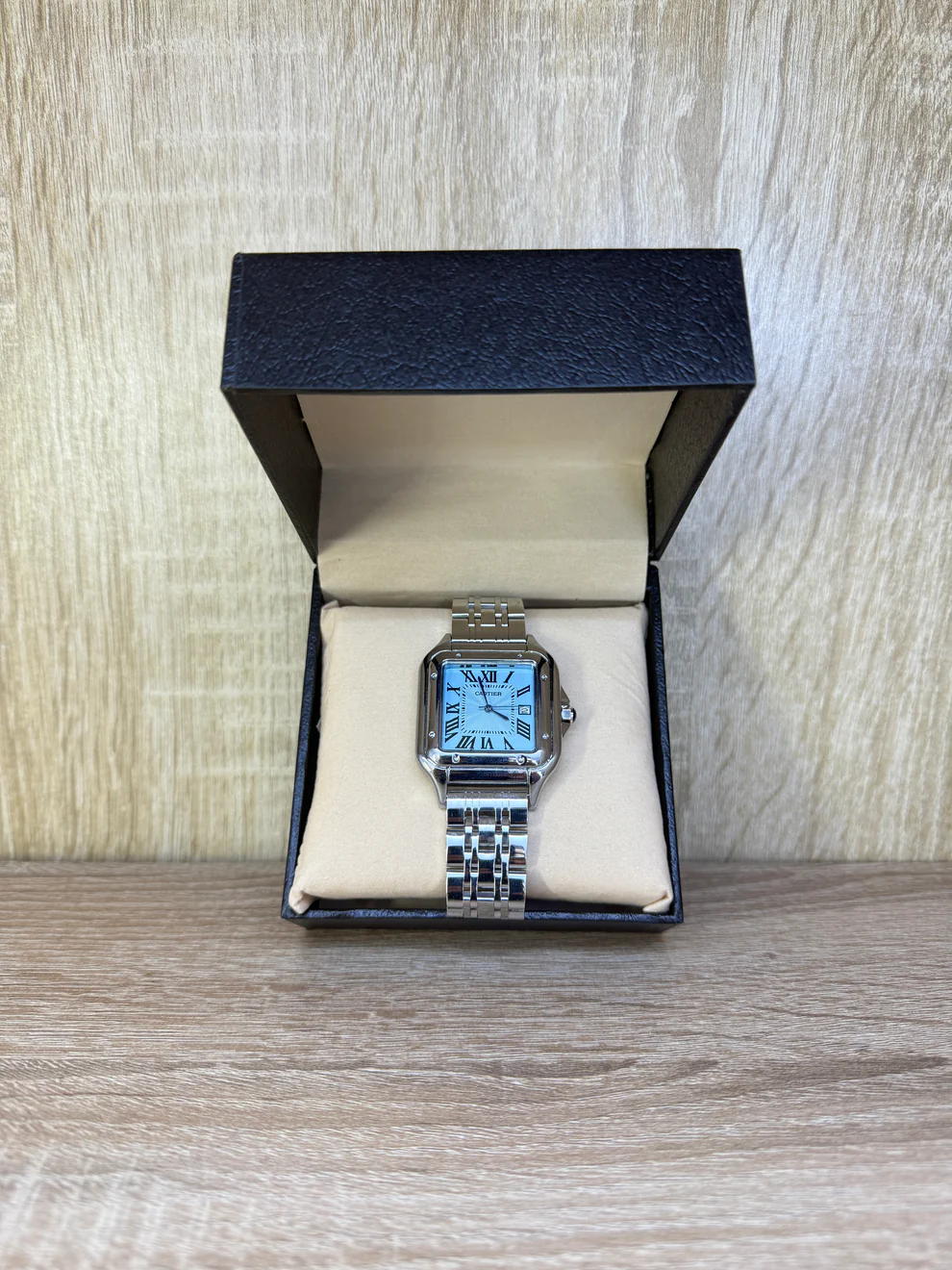 CARTIER SANTOS HOMMES BLEU CIEL BOITE SIMPLE