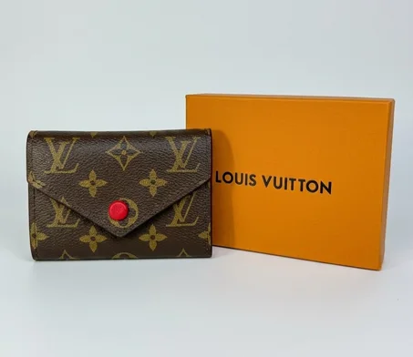 PORTE MONNAIE FEMMES LV MARRON ROUGE