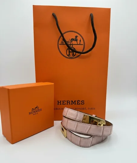 CEINTURE HERMES PINK FEMMES AVEC SACHET