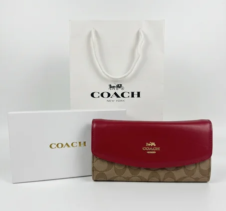 PORTE FEUILLE COACH C FEMMES