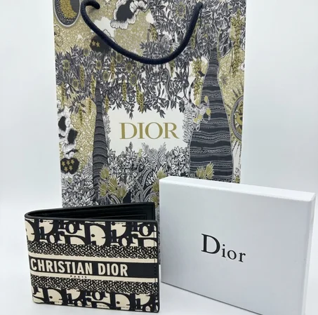 PORTE MONNAIE HOMMES DIOR BLANC