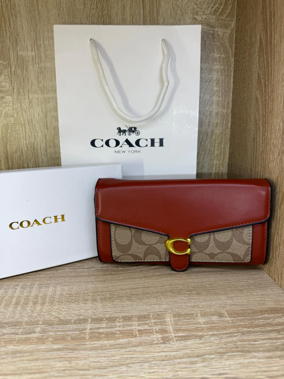 PORTE FEUILLE COACH C FEMMES
