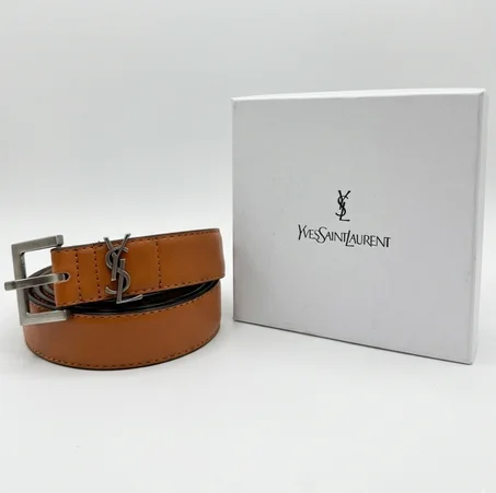 CEINTURE YSL FEMMES MARRON