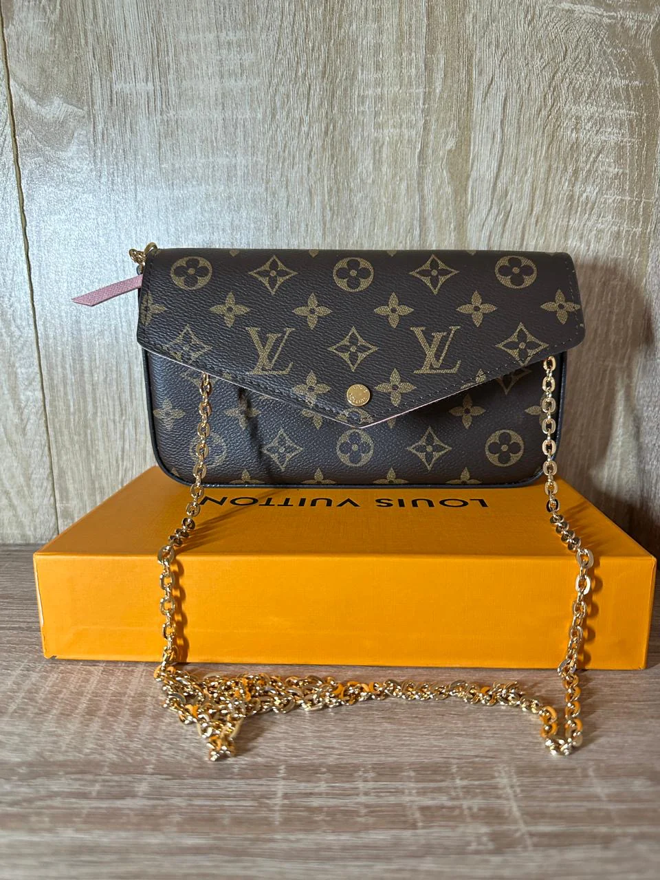 SAC LV 3 PCS FEMMES MARRON/ROSE