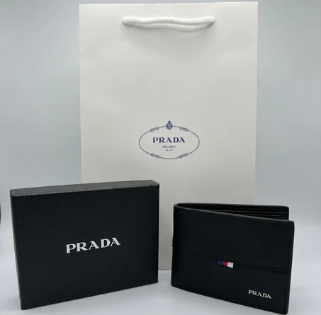 PORTE MONNAIE PRADA HOMMES AVEC SACHET