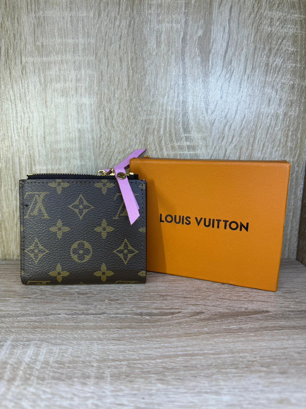 PORTE MONNAIE FEMMES LV 2 ROSE BB