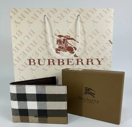 PORTE MONNAIE BURBERRY HOMMES 1 AVEC SACHET