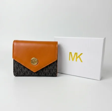 PORTE MONNAIE MK MARRON FEMMES