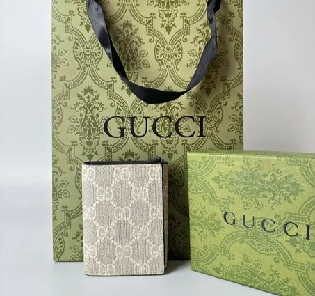 PORTE CARTE GUCCI BLANC HOMMES
