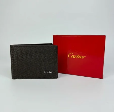 PORTE MONNAIE CARTIER MARRON HOMMES