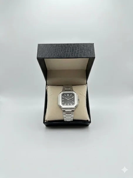PATEK CARRÉ ACIER HOMMES BOITE SIMPLE