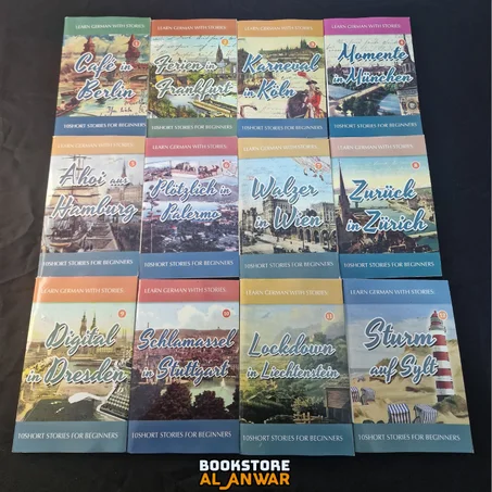 سلسلة تعلم اللغة الألمانية عبر القصص: سافر وتعلم في آن واحد (مجموعة كاملة للمبتدئين)