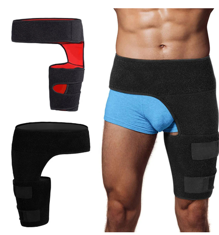 داعم مفصل الورك لتخفيف الآلام. للرجال والنساء (بلون اسود).