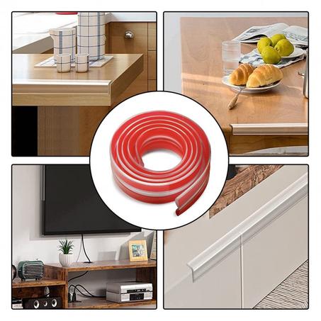 شريط حماية الزوايا من الصدمات بالسيليكون الطبيعي