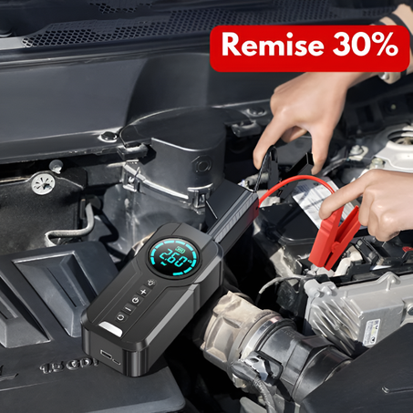 Démarreur de démarrage portable 4 en 1 avec pompe à air Pro