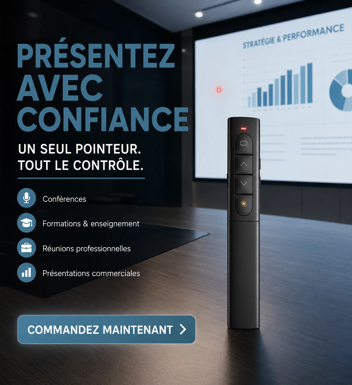 Pointeur Laser de Présentation Sans Fil