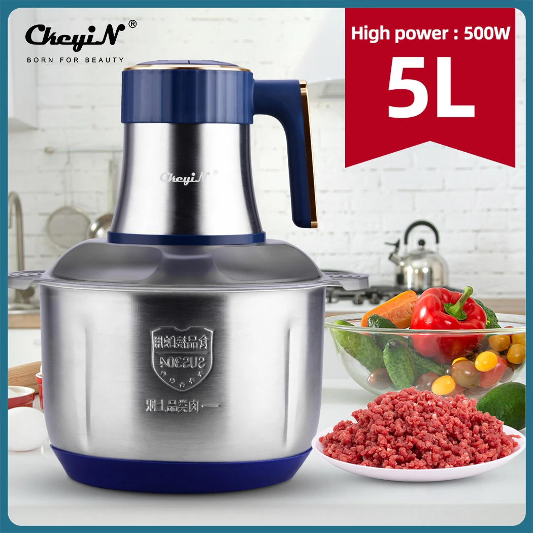 CkeyiN 5L الكهربائية  مفرمة اللحوم والخضروات
