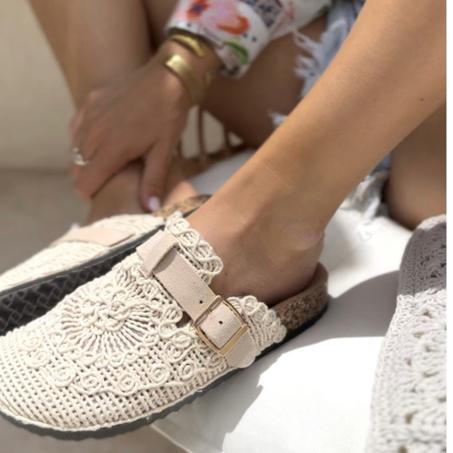 Mules sabots en crochet